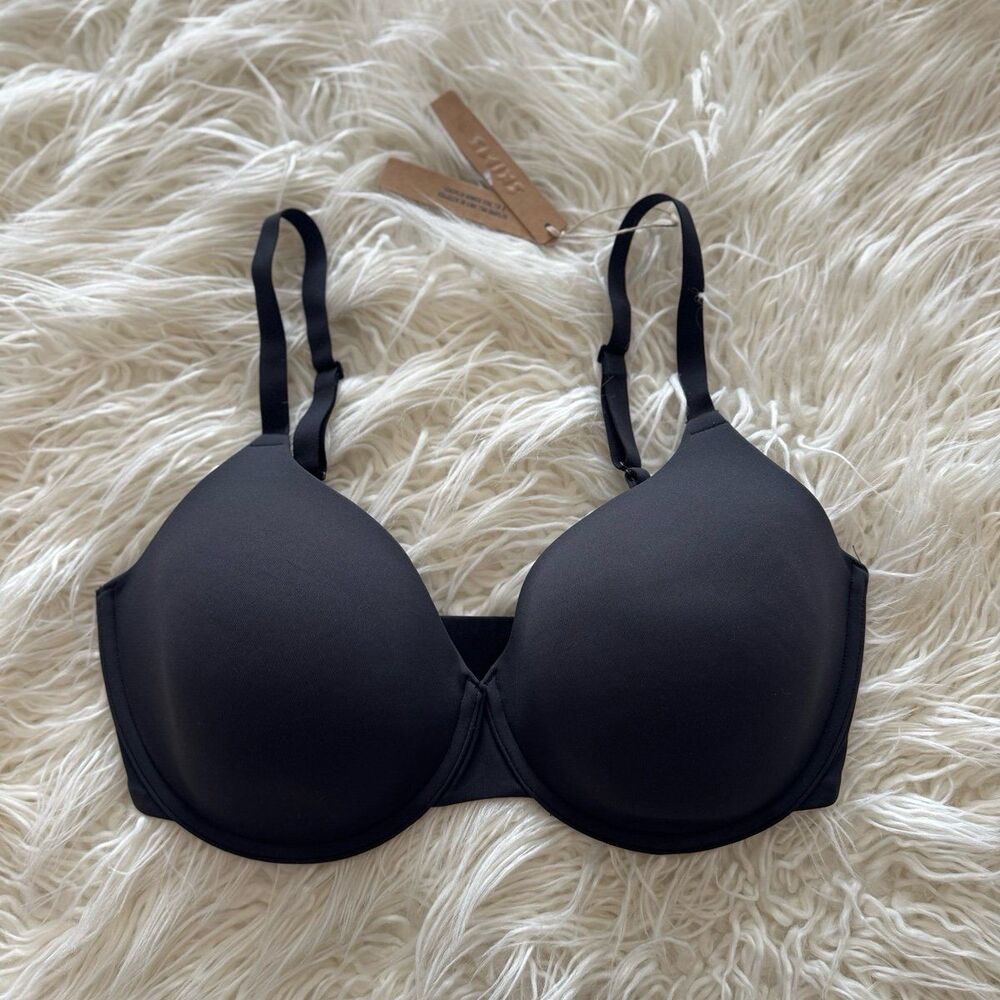 Skims Fits Everybody T-shirt Bra Onyx Size 36DD